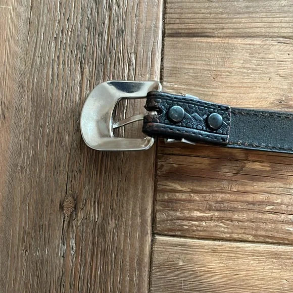 Roper Brown Leather and Rinestone Women’s Belt - Picture 5 of 9